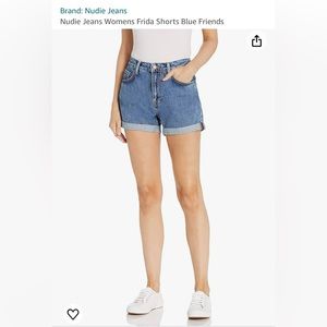 NWT Nudie Jeans Frida Shorts.